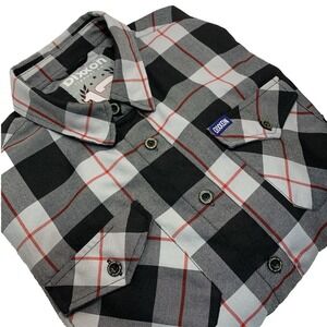 DIXXON Women's The Intimidator 13 Racing NASCAR Long Sleeve Flannel Shirt Plaid